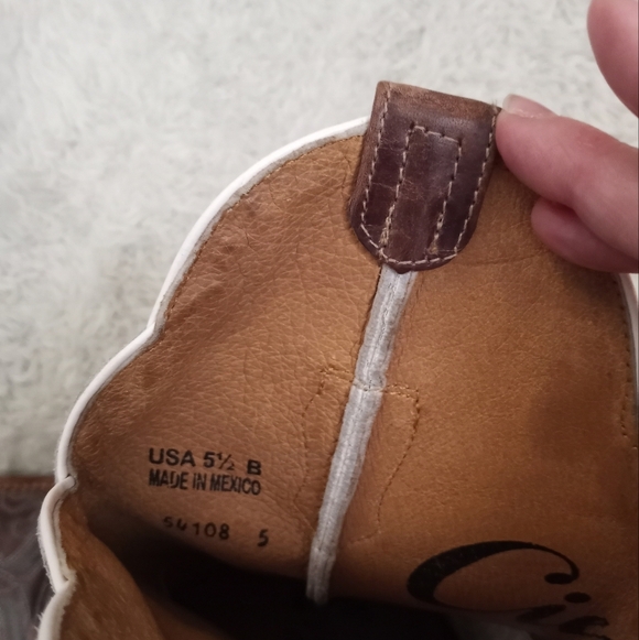 Cinch Edge Malibu Western Leather Cowboy Coastal Cowgirl Floral Hand Too… - Picture 8 of 11